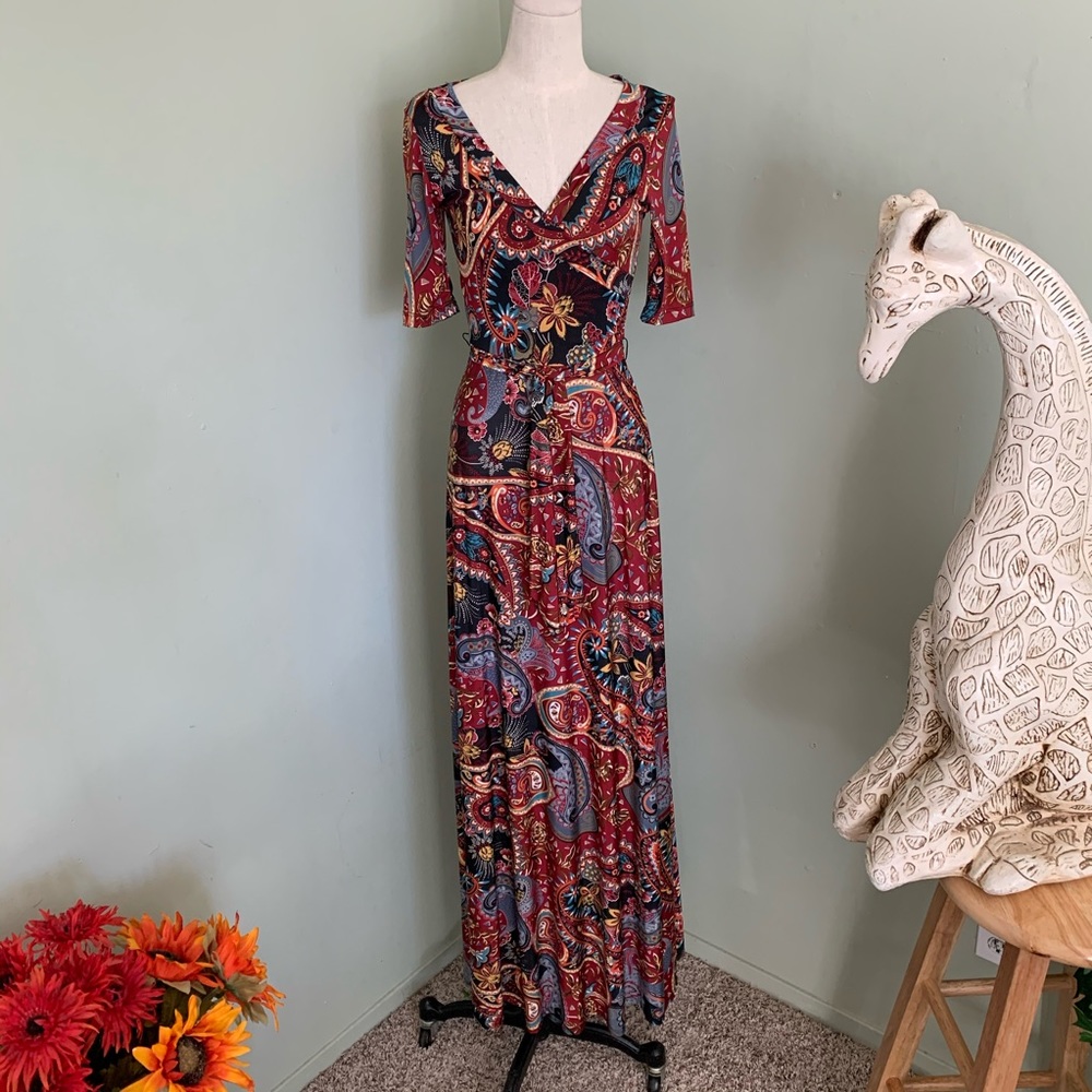 Maxi print dress
